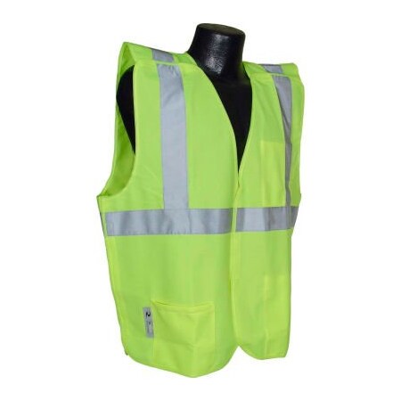 Radians Radians® SV4 Class 2 5 Pt. Breakaway Solid Vest, Hi-Vis Green, L - Pkg Qty 12 SV4GSL